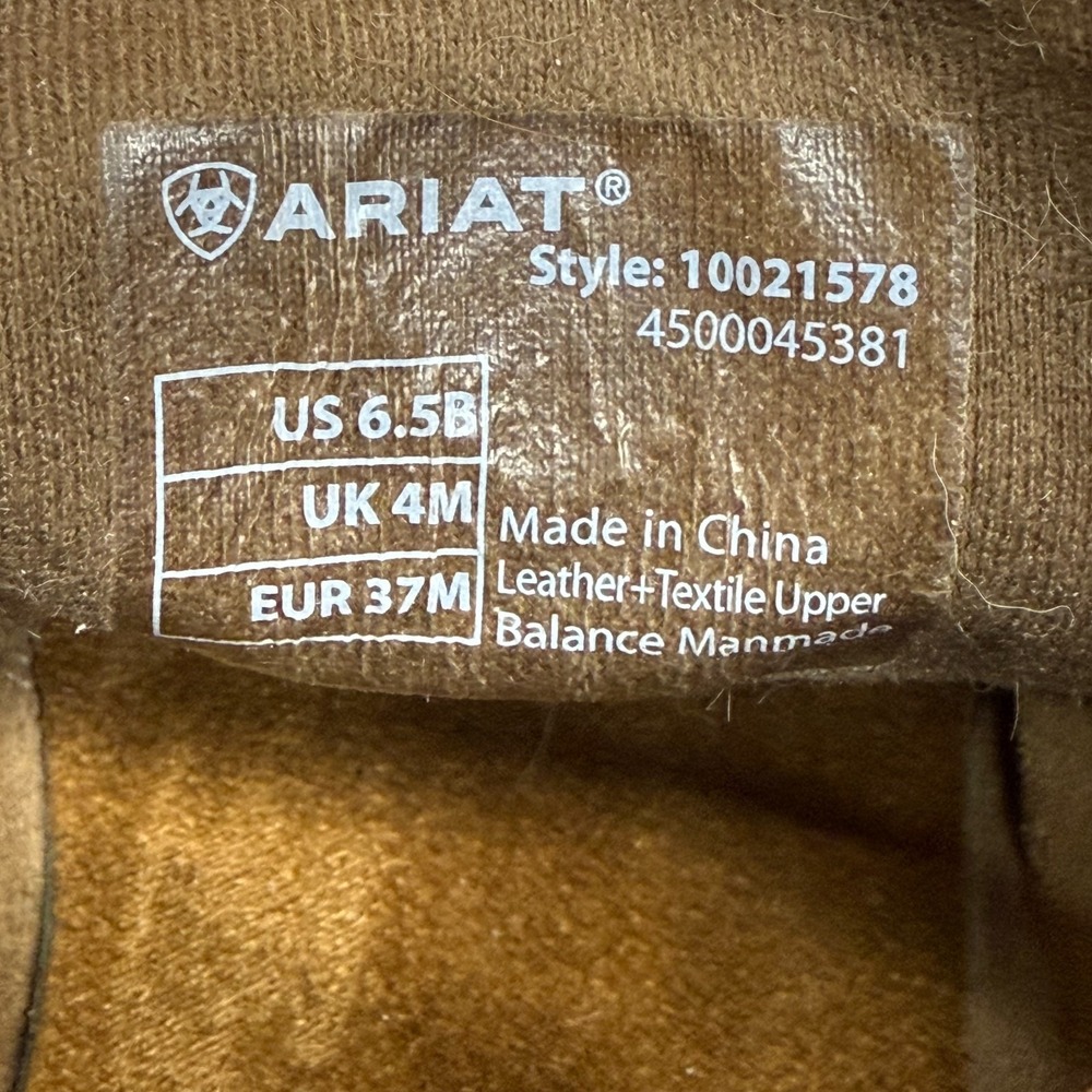 ARIAT Cruiser Serape Suede Fringe 6.5 Chukka Ankle Boot - Picture 10 of 11